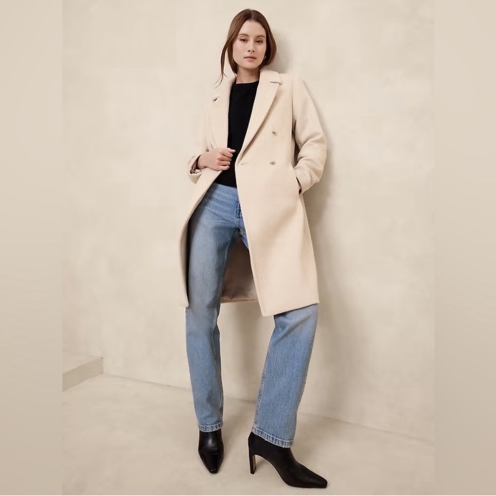 Wool-Blend Timeless Topcoat Banana Republic